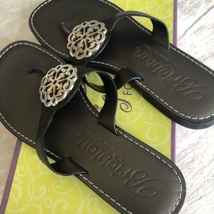 Brighton Alice Pewter Filp Flops